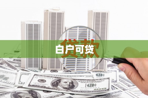 浦东白户可贷