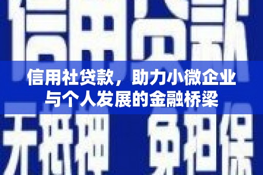 浦东信用社贷款，助力小微企业与个人发展的金融桥梁