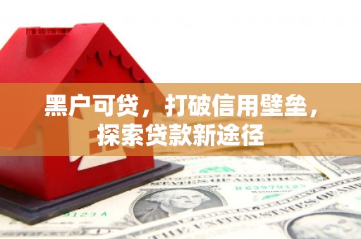 浦东黑户可贷，打破信用壁垒，探索贷款新途径