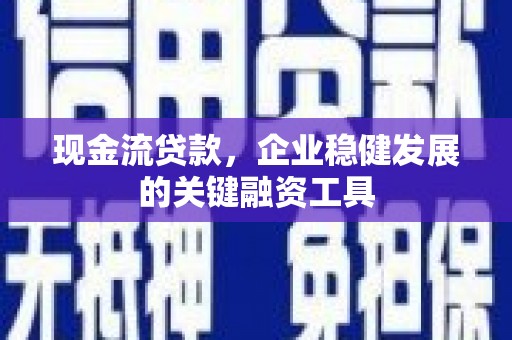 浦东现金流贷款，企业稳健发展的关键融资工具