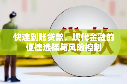 浦东快速到账贷款，现代金融的便捷选择与风险控制