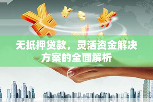 浦东无抵押贷款，灵活资金解决方案的全面解析