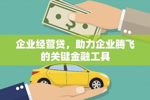 浦东企业经营贷，助力企业腾飞的关键金融工具