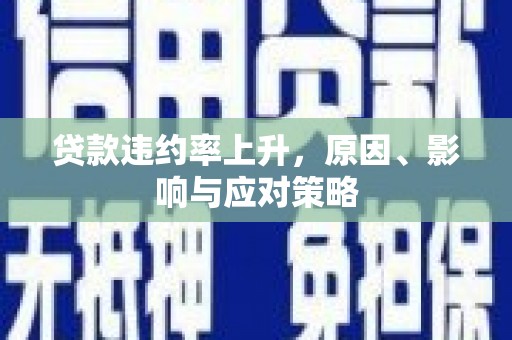 浦东贷款违约率上升，原因、影响与应对策略