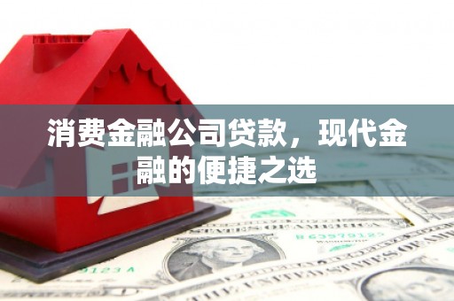 浦东消费金融公司贷款，现代金融的便捷之选