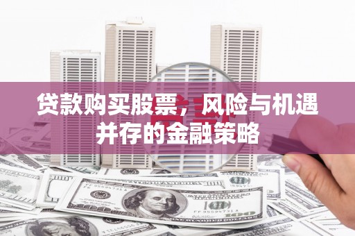 浦东贷款购买股票，风险与机遇并存的金融策略