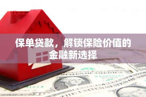 浦东保单贷款，解锁保险价值的金融新选择