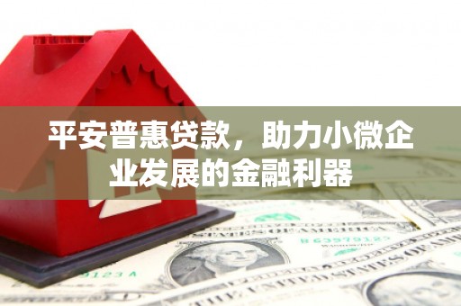 浦东平安普惠贷款，助力小微企业发展的金融利器