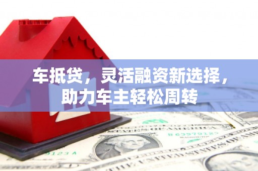 浦东车抵贷，灵活融资新选择，助力车主轻松周转