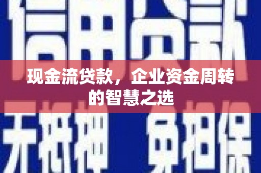 浦东现金流贷款，企业资金周转的智慧之选
