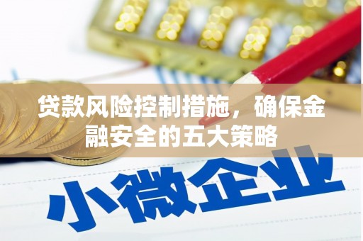 浦东贷款风险控制措施，确保金融安全的五大策略