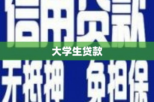 浦东大学生贷款