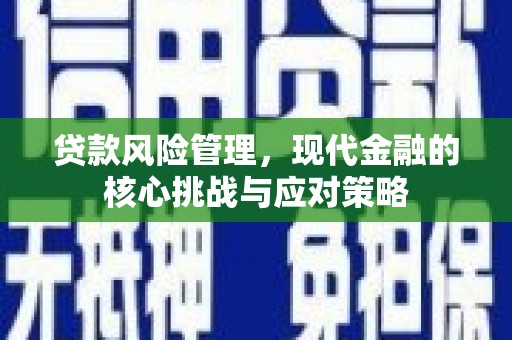 浦东贷款风险管理，现代金融的核心挑战与应对策略