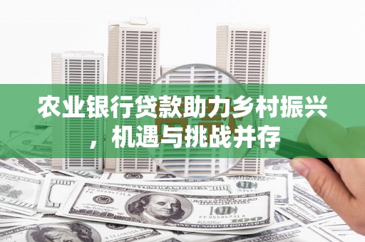 浦东农业银行贷款助力乡村振兴，机遇与挑战并存
