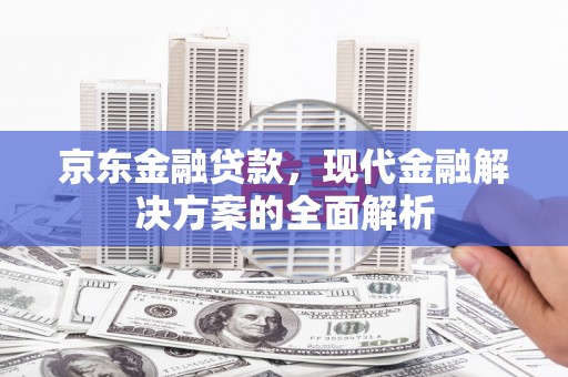 浦东京东金融贷款，现代金融解决方案的全面解析