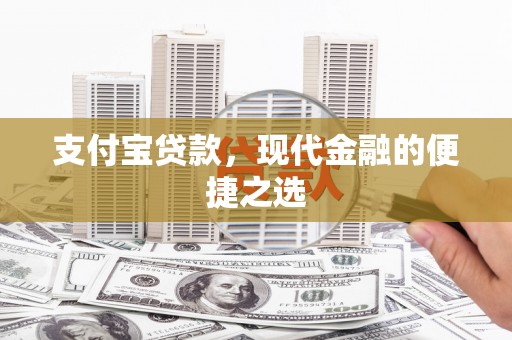 浦东支付宝贷款，现代金融的便捷之选