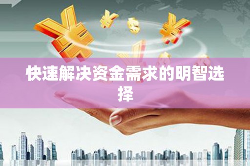 浦东快速解决资金需求的明智选择
